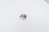 Stg Silver Ring with Greenstone