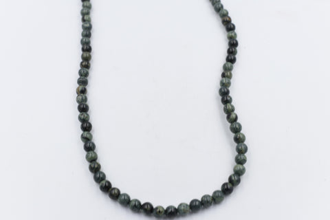 New Zealand Greenstone Necklace 6.5mm balls