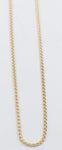 9ct Gold Round Diamond Cut Wheat Link Chain 042ked004/4