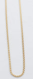 9ct Gold Round Diamond Cut Wheat Link Chain 042ked004/4