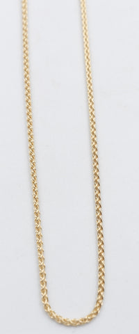 9ct Gold Round Diamond Cut Wheat Link Chain 030ked004/4