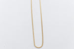 9ct Gold Round Diamond Cut Wheat Link Chain 042ked004/4