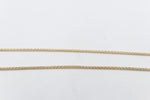 9ct Gold Round Diamond Cut Wheat Link Chain 042ked004/4