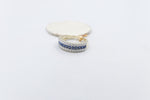 10K Gold Lab grown Diamond and Sapphire Ring