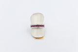 10K Gold Lab grown Diamond and Ruby Ring