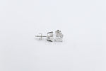 14kt Gold Lab Grown Princess cut Diamond Stud Earrings TDW 2ct