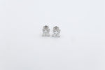 14kt Gold Lab Grown Princess cut Diamond Stud Earrings TDW 2ct