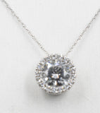 14ct white Gold Lab Grown Diamond Set 1.15ct pendent