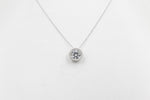 14ct white Gold Lab Grown Diamond Set 1.15ct pendent