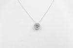 14ct white Gold Lab Grown Diamond Set 1.15ct pendent