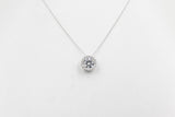 14ct white Gold Lab Grown Diamond Set 1.15ct pendent