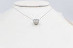 14ct white Gold Lab Grown Diamond Set 1.15ct pendent