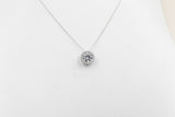 14ct white Gold Lab Grown Diamond Set 1.15ct pendent