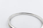 Stg Silver Snap Bangle with Multi Color Stones