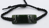 New Zealand Long Greenstone Macrame Bracelet