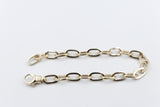 9ct Gold Flat Cable Link Bracelet 9B1013