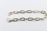 9ct Gold Flat Cable Link Bracelet 9B1013