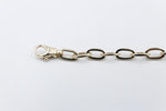 9ct Gold Flat Cable Link Bracelet 9B1013