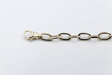 9ct Gold Flat Cable Link Bracelet 9B1013