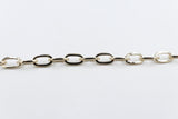 9ct Gold Flat Cable Link Bracelet 9B1013