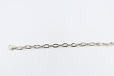 9ct Gold Flat Cable Link Bracelet 9B1013