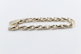 9ct Gold Handmade Cylinder Curb Bracelet 9B1021