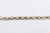 9ct Gold Handmade Cylinder Curb Bracelet 9B1021