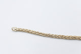 9ct Gold Handmade Wheatsheaf Bracelet 9B9067