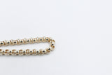 9ct Gold Handmade belcher Bracelet with Heart 9B7028