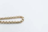 9ct Gold Handmade belcher Bracelet with Heart 9B7028