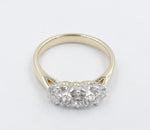 9ct Yellow Gold TDW 1.53ct Lab Grown Three Stone Diamond Ring