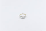 9ct Yellow Gold TDW 3.02ct Lab Grown Three Stone Diamond Ring