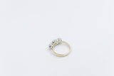 9ct Yellow Gold TDW 3.02ct Lab Grown Three Stone Diamond Ring