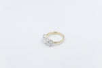 9ct Yellow Gold TDW 3.02ct Lab Grown Three Stone Diamond Ring