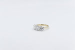 9ct Yellow Gold TDW 3.02ct Lab Grown Three Stone Diamond Ring