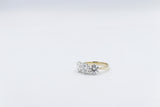 9ct Yellow Gold TDW 3.02ct Lab Grown Three Stone Diamond Ring