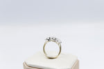 9ct Yellow Gold TDW 3.02ct Lab Grown Three Stone Diamond Ring