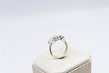 9ct Yellow Gold TDW 3.02ct Lab Grown Three Stone Diamond Ring