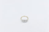 9ct Yellow Gold TDW 2.11ct Lab Grown Three Stone Diamond Ring