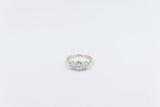 9ct Yellow Gold TDW 2.11ct Lab Grown Three Stone Diamond Ring