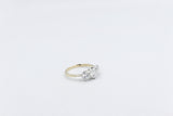 9ct Yellow Gold TDW 2.11ct Lab Grown Three Stone Diamond Ring