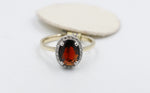 9ct Gold Garnet and Diamond Ring SYR7258