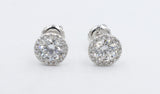 14kt Gold Set Lab Grown Diamond Margarita Earrings TDW 1.1ct