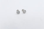 14kt Gold Set Lab Grown Diamond Margarita Earrings TDW 1.1ct