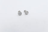 14kt Gold Set Lab Grown Diamond Margarita Earrings TDW 1.1ct