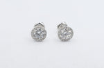 14kt Gold Set Lab Grown Diamond Margarita Earrings TDW 1.1ct