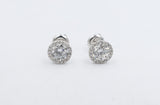 14kt Gold Set Lab Grown Diamond Margarita Earrings TDW 1.1ct