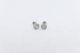 14kt Gold Set Lab Grown Diamond Margarita Earrings TDW 1.1ct