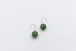 Stg Silver Set New Zealand Greenstone Drop Earrings SYE1253