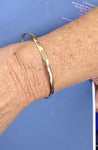 9ct Solid Gold Bangle 4mm wide